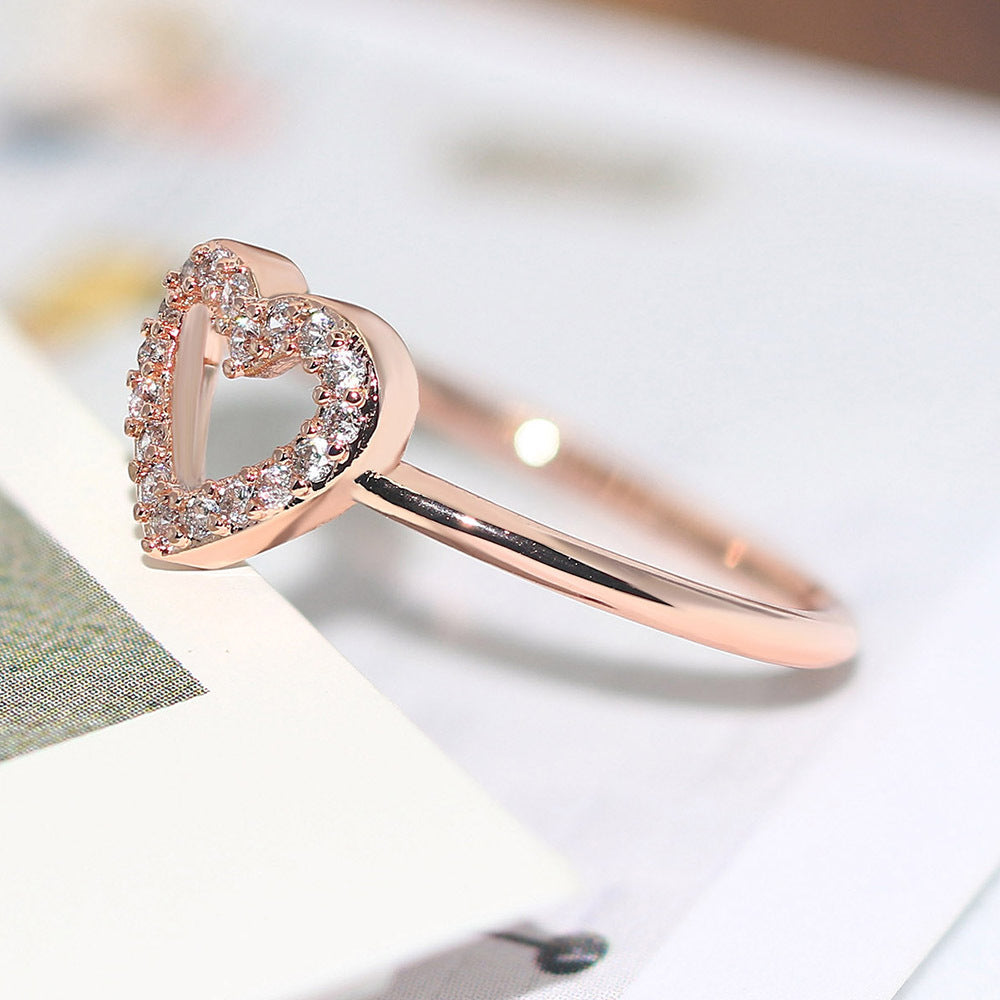 Anel Feminino Personalizado Fashion Fresh Heart
