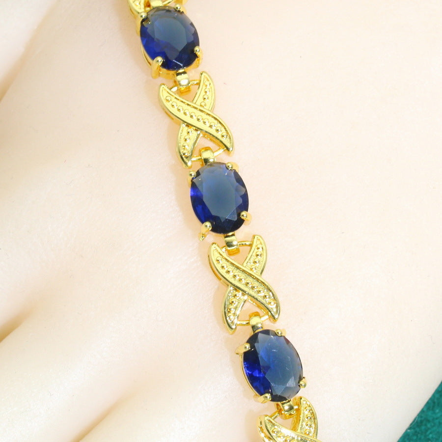Pulseira Feminina de Zircão de Alta Qualidade