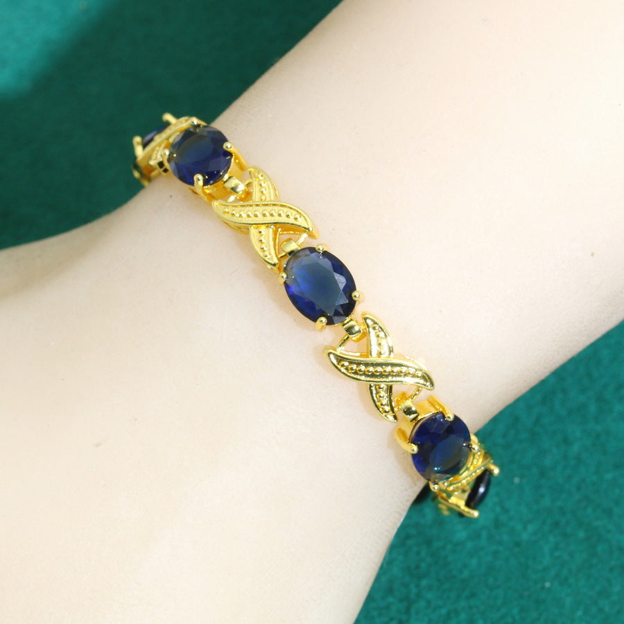 Pulseira Feminina de Zircão de Alta Qualidade