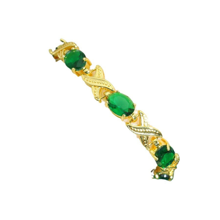 Pulseira Feminina de Zircão de Alta Qualidade