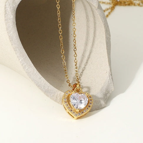 Joalharia de Casamento Feminina Exquisita em Aço Inoxidável Dourado