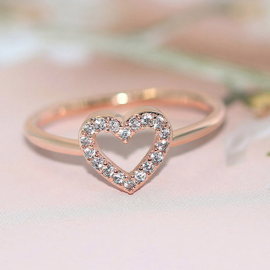 Anel Feminino Personalizado Fashion Fresh Heart