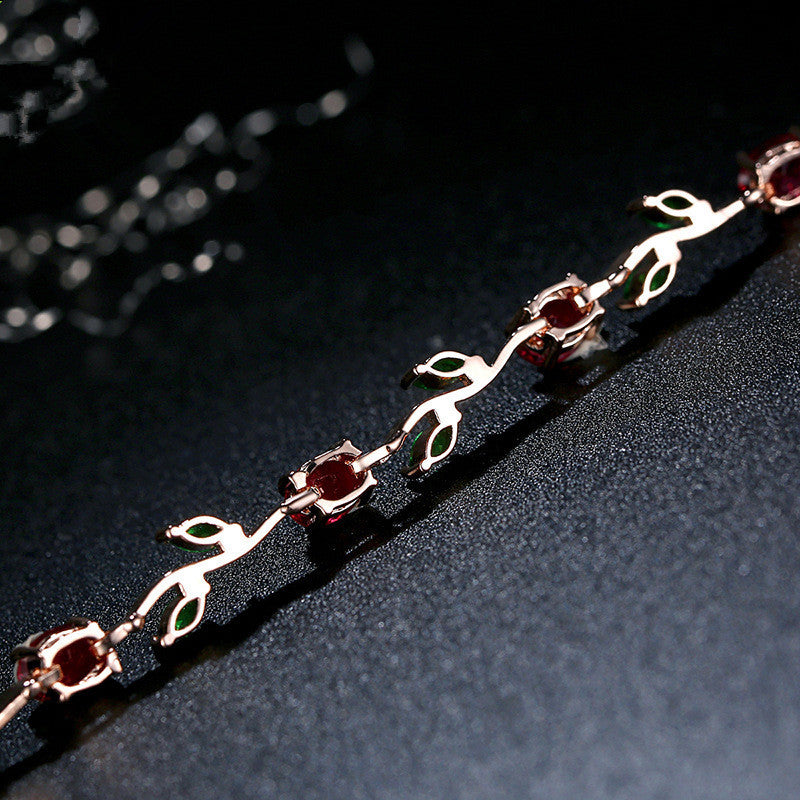 Pulseira de senhora em cristal banhado